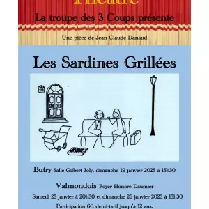 DIMANCHE 19 JANVIER 2025: THÉÂTRE “LES SARDINES GRILLÉES”