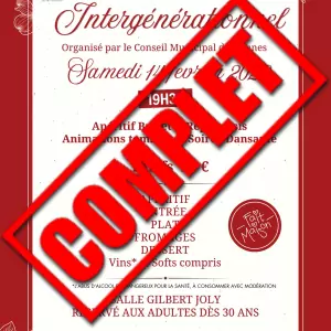 4&egrave;me &eacute;dition du repas interg&eacute; - COMPLET