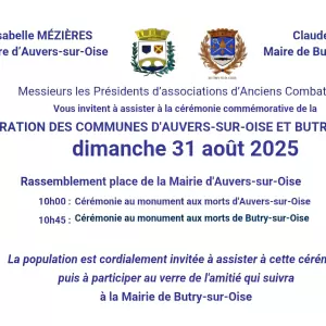 Commémoration de la libération d'Auvers et Butry