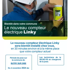 4 novembre 2024 au 28 février 2025 - DEPLOIEMENT DES COMPTEURS LINKY