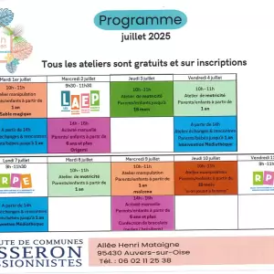 PLNNING MAISON DES FAMILLES - JUILLET 2025