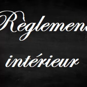 REGLEMENT INTERIEUR