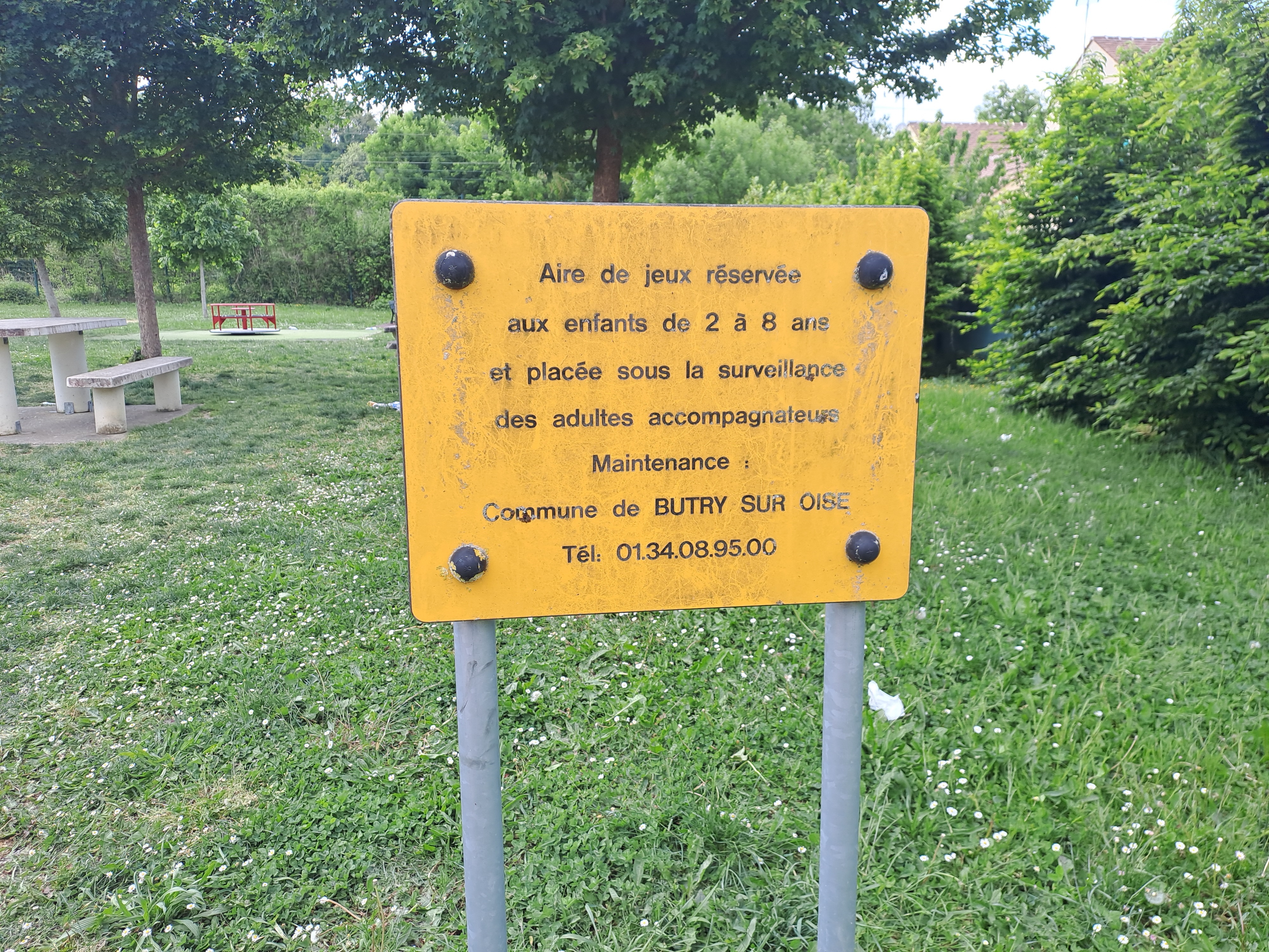 panneau usage parc saint claude
